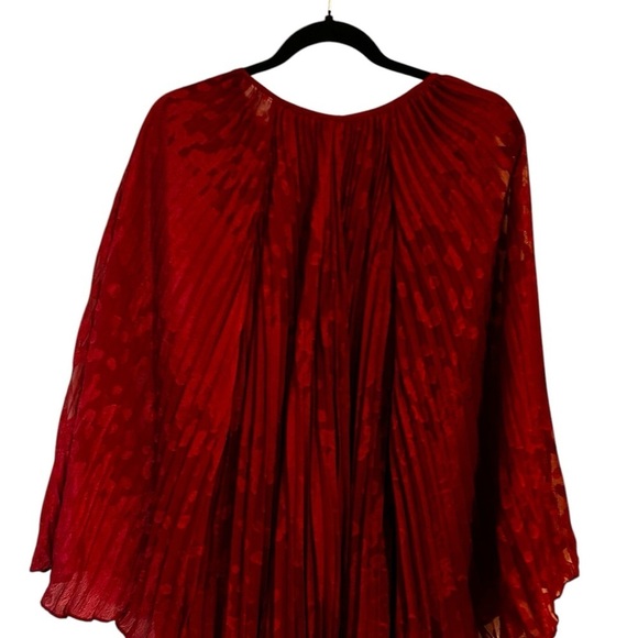 Anthropologie Toulon Pleated Mini Dress- Holidays Christmas Party Bohemian-Small - Picture 11 of 15